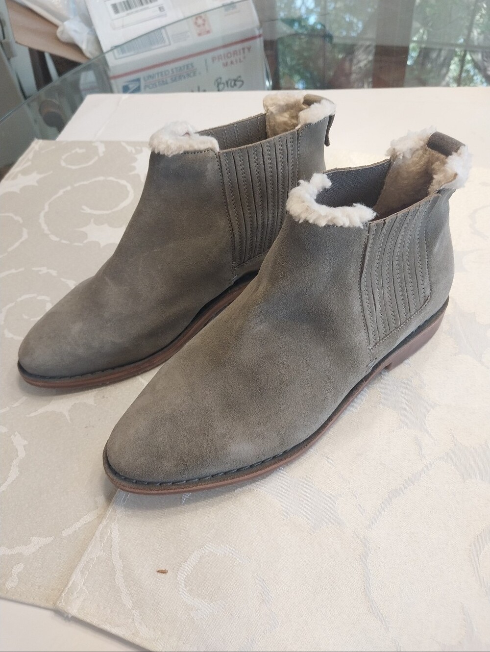 Seychelles NWOT Women's Pool Cozy Olive Green Size 8.5 Ankle Boots Booties Shoes